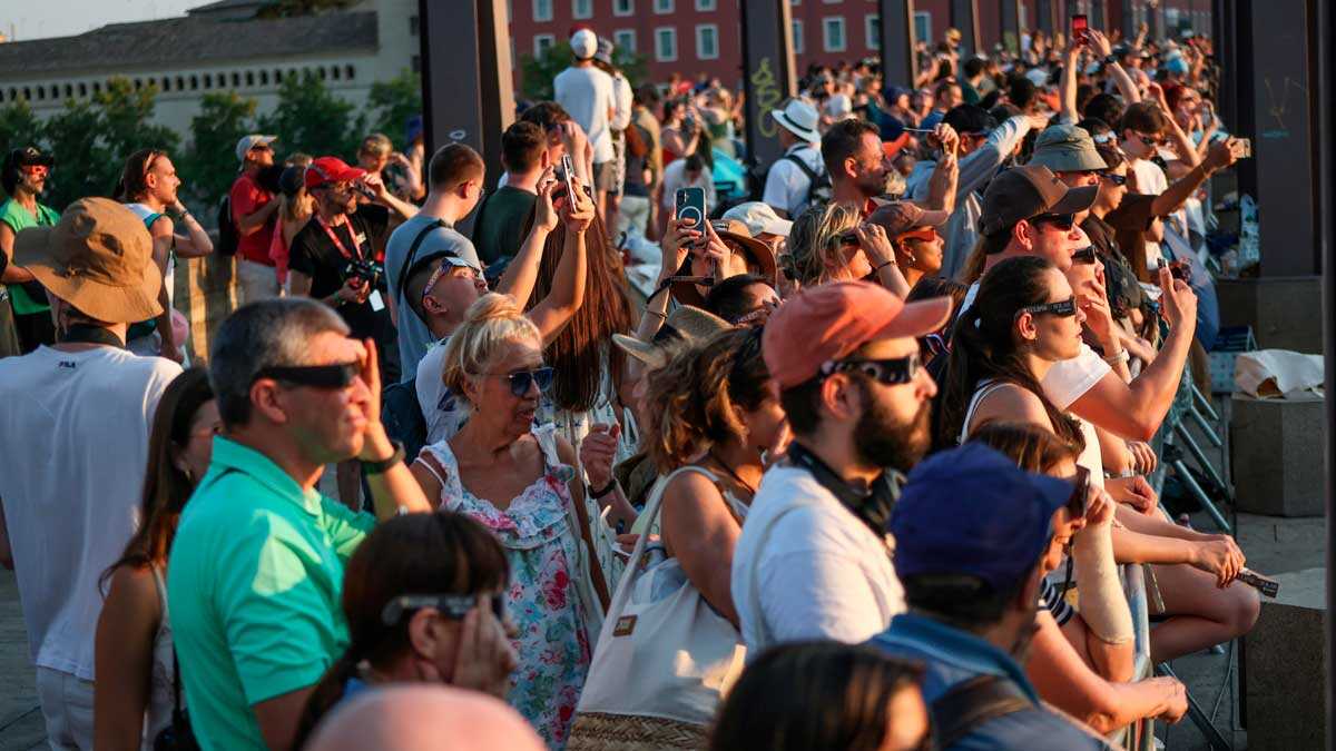 Hotel occupancy in Zaragoza neared 70% in August: 2% linked to the eclipse