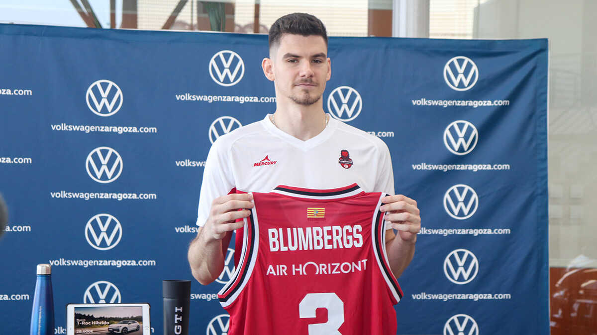 Robert Blumbergs at his Casademont Zaragoza unveiling: "This is a great challenge for me"