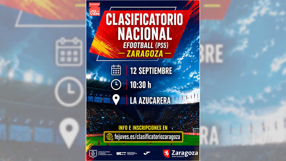 La Azucarera to bring together Spain's top eFootball players in Zaragoza