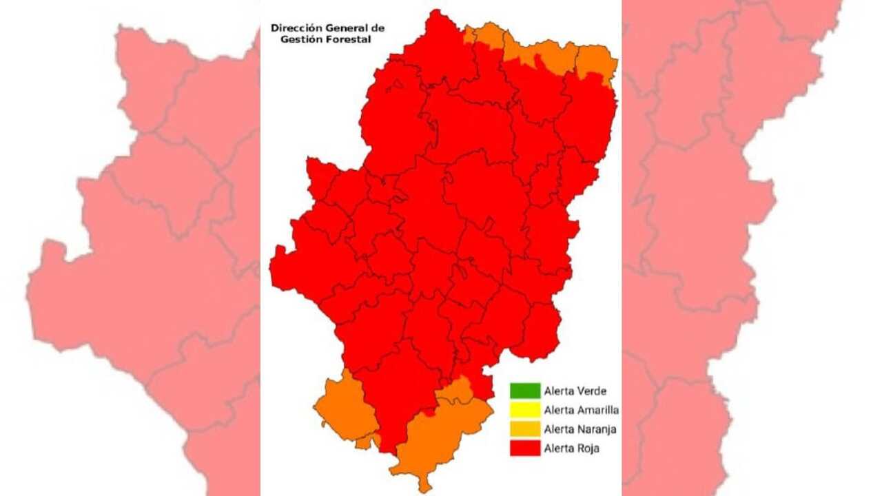 Aragon remains on red alert with restrictions in forests and fires banned