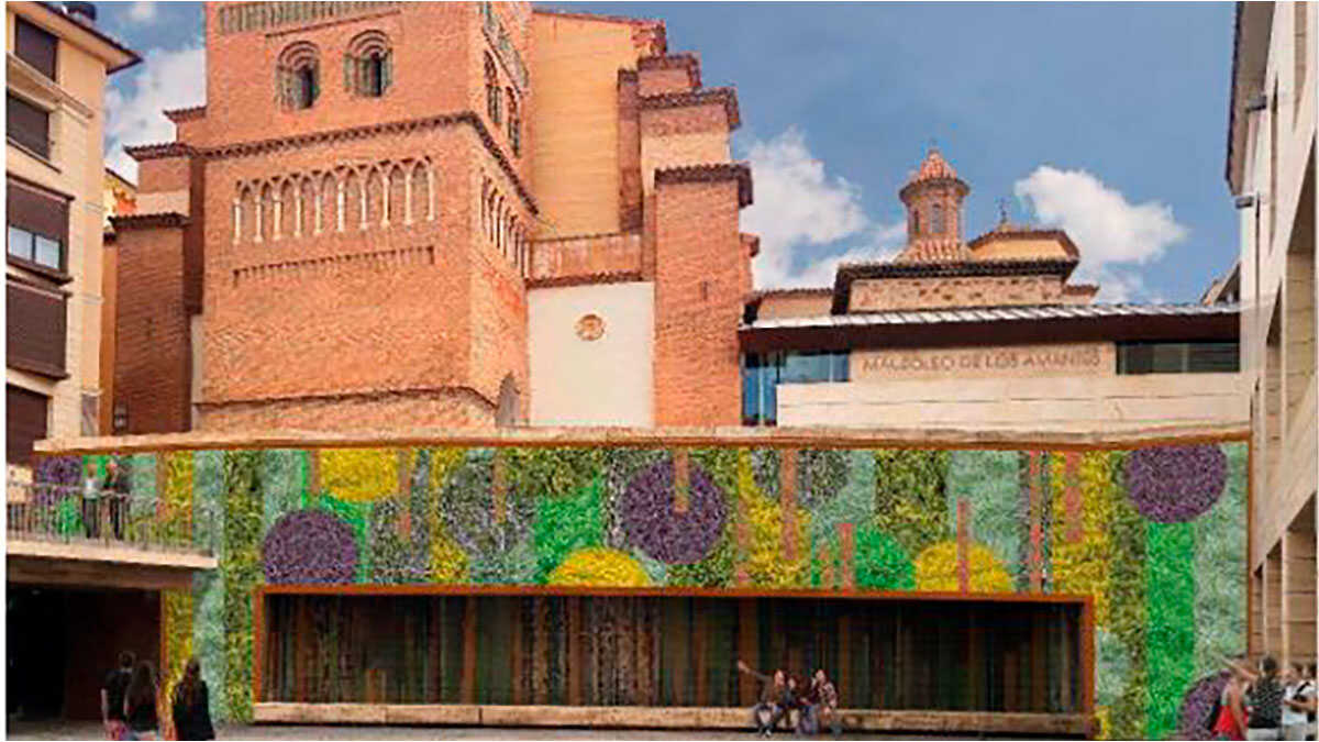 Teruel Goes Greener with Nearly 87-Square-Metre Vertical Garden in Plaza de los Amantes