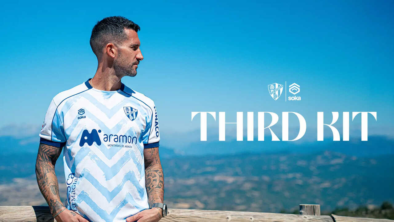 SD Huesca Unveils Third Kit Inspired by the Aragonese Pyrenees
