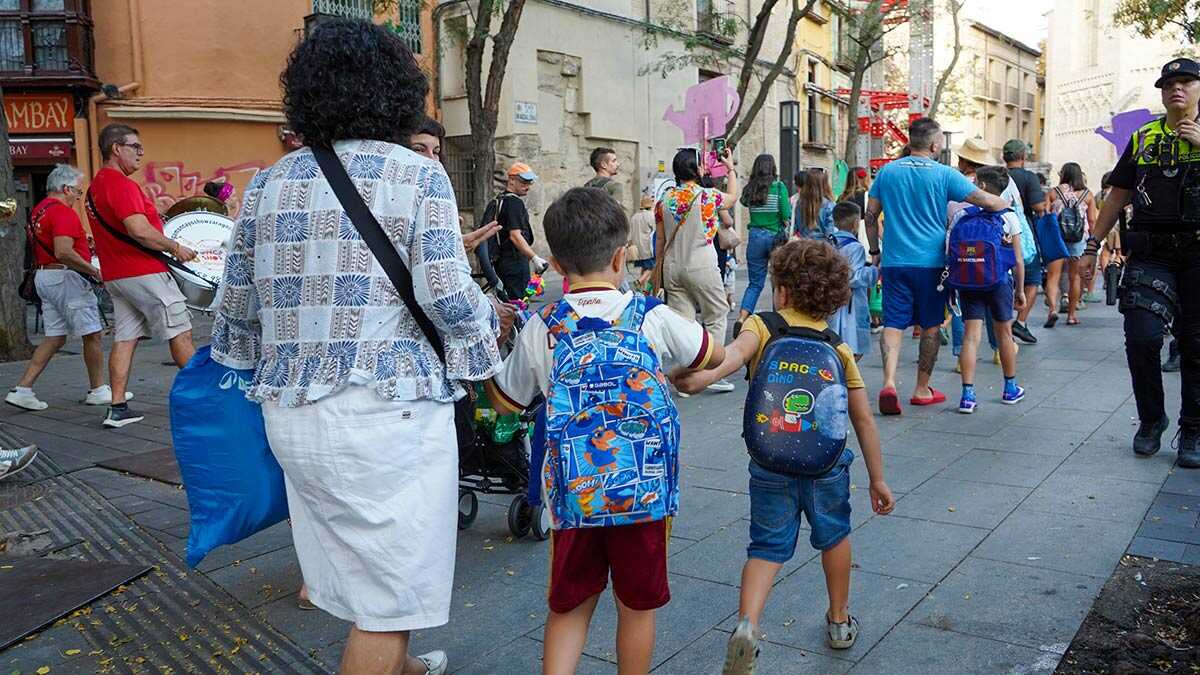 Nerves and excitement on the first day of school in Aragon: “I’m looking forward to meeting new classmates”