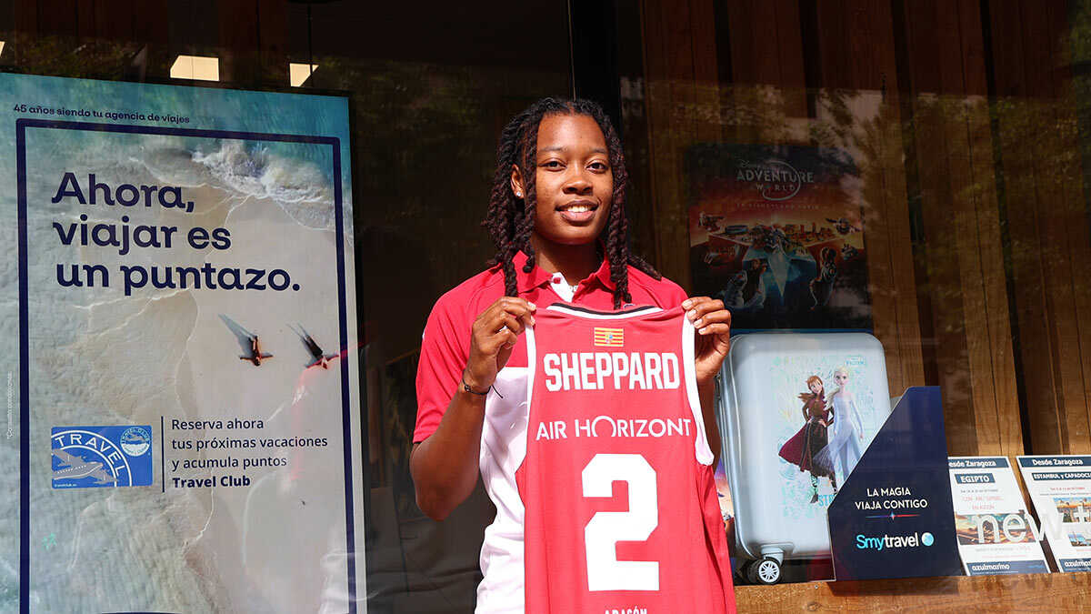 Aisha Sheppard at her Casademont Zaragoza presentation: "I knew I wanted to play in the EuroLeague at some point"