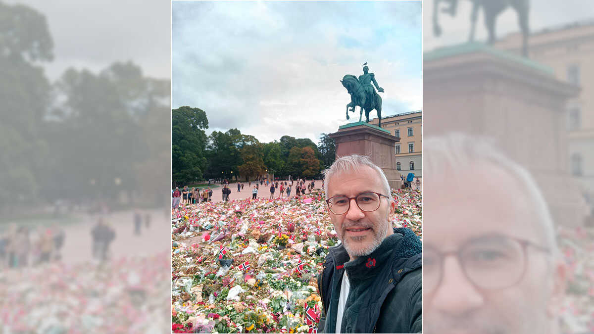 A Zaragoza man witnesses King Harald’s funeral: “The Norwegian people are showing great respect”