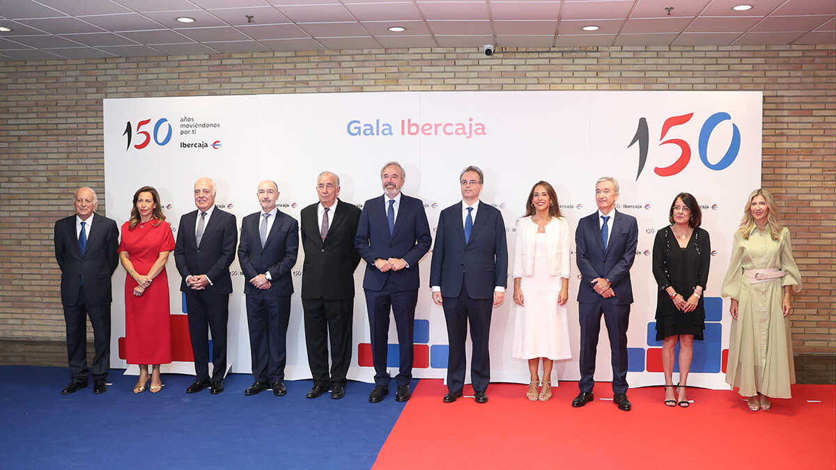 Ibercaja's big night: 1,500 guests celebrate 150 years in Zaragoza