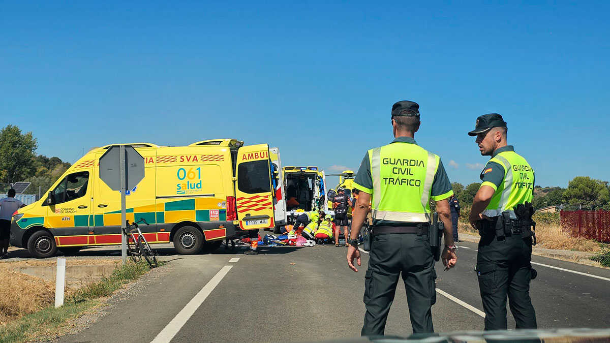 63-year-old cyclist seriously injured in crash in Barbastro