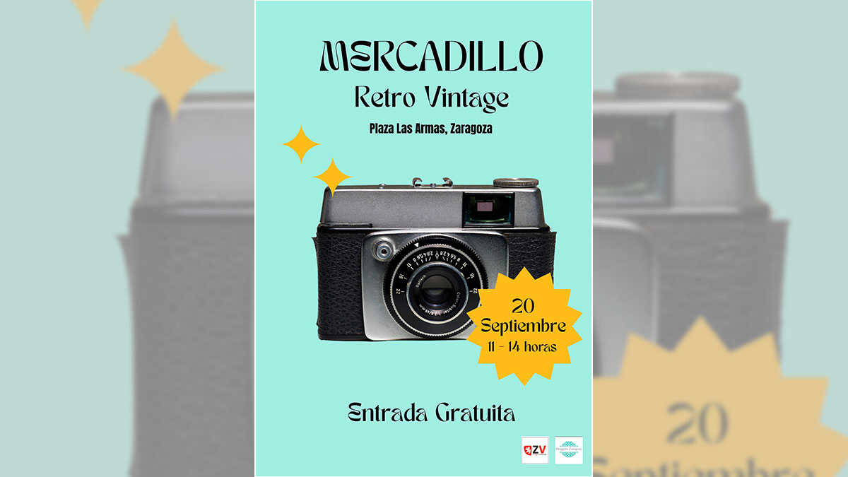 The vintage market returning to Zaragoza with clothes, vinyl, retro decor and free activities