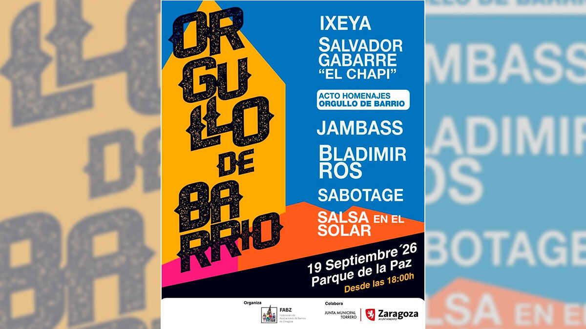 Zaragoza’s new neighborhood festival comes to La Paz: full lineup and schedule
