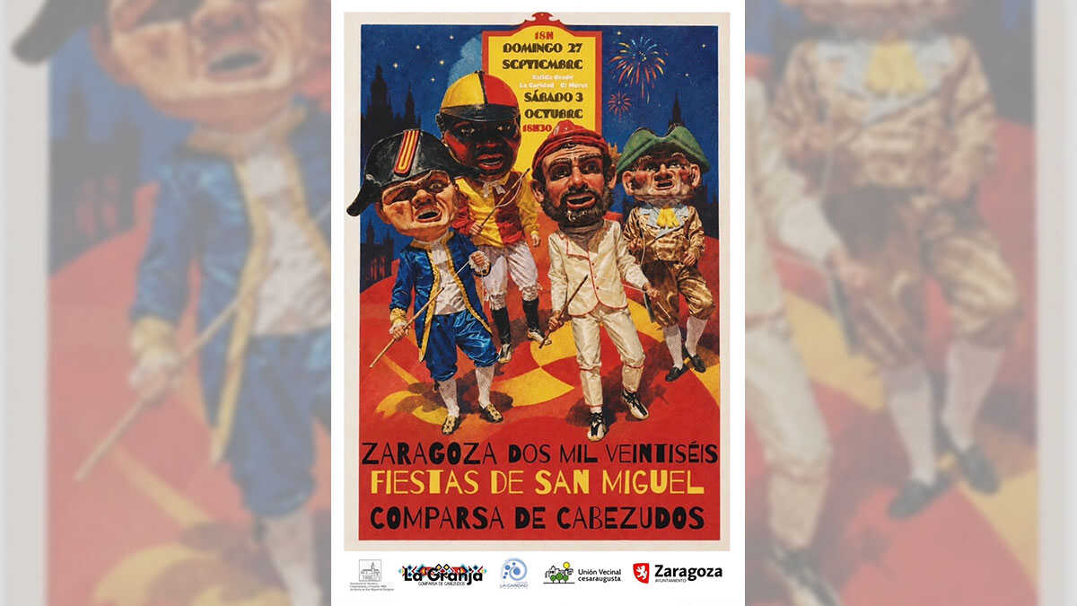 Cabezudos to Take Over These Zaragoza Streets This Sunday as San Miguel Festivities Return