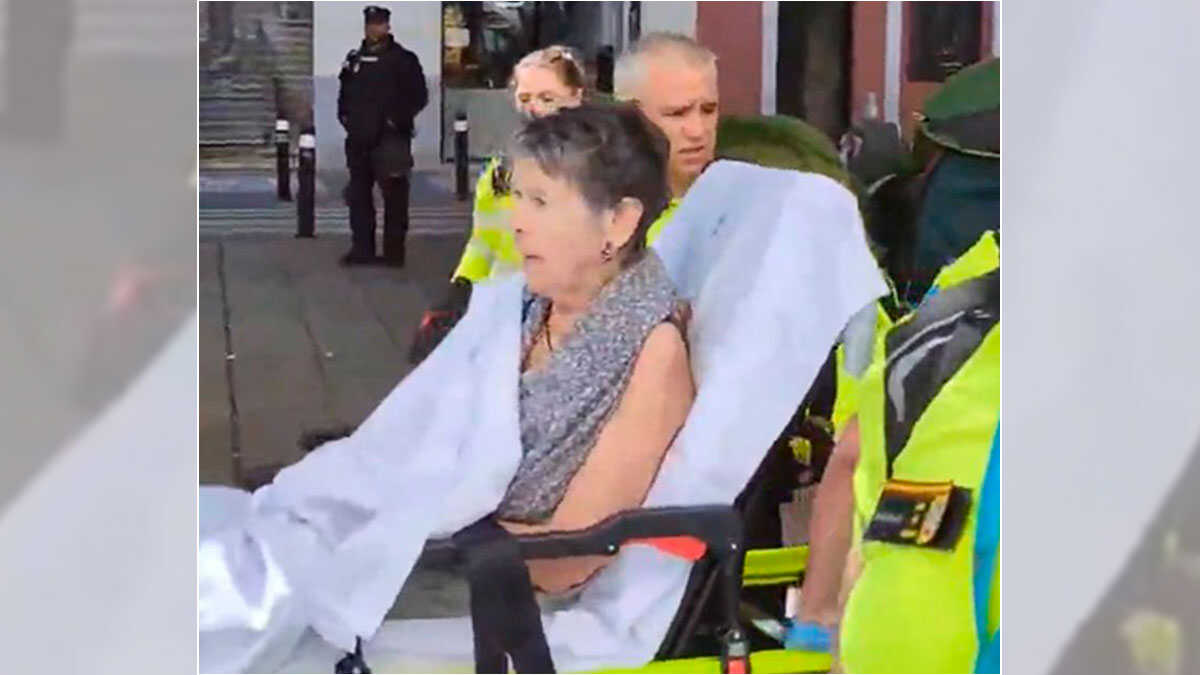Maricarmen, 87, finally evicted and carried out on a stretcher from her home of seven decades