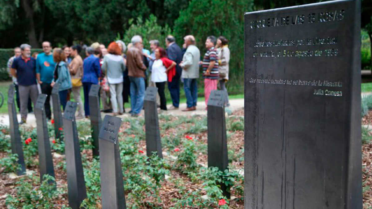 10 Years Ago in Aragon: Zaragoza Honored the Thirteen Roses with a Roundabout, Letters and Music