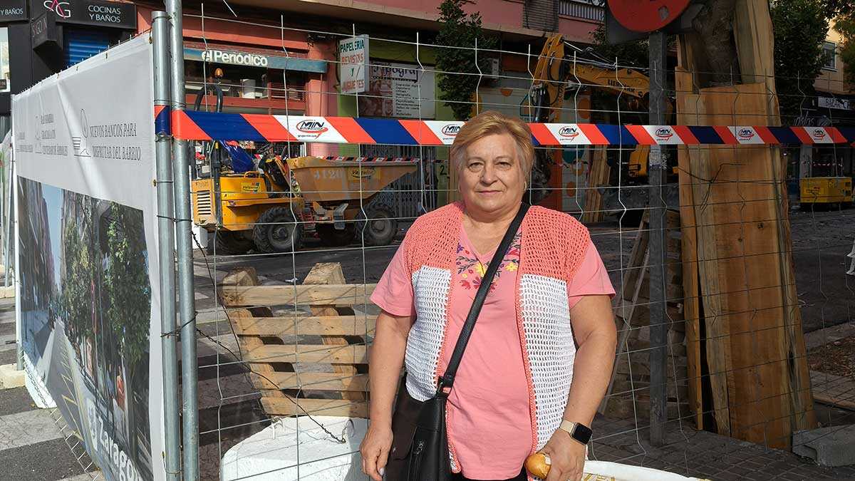 Angelines, a Las Fuentes resident, on the Doctor Iranzo works: 'It'll look much nicer afterwards'