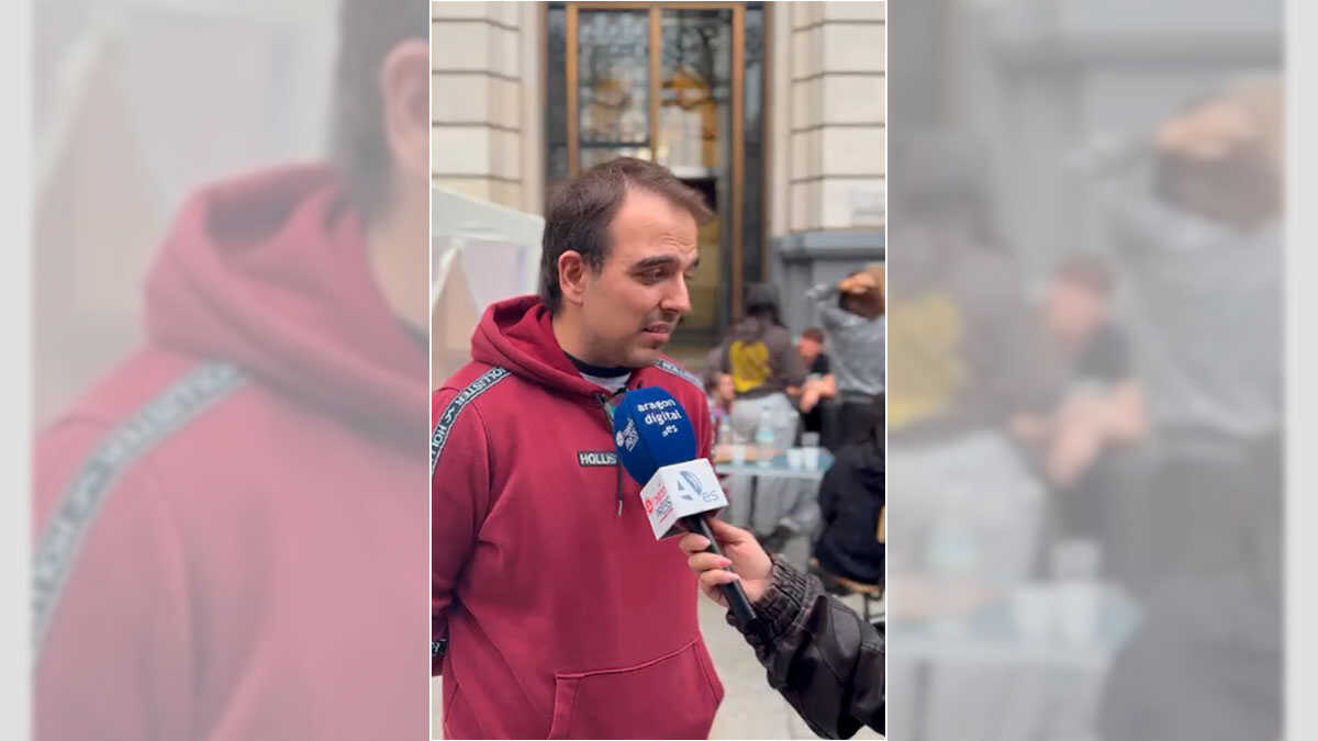 Aarón, young protester camping in Plaza de España: “Many people have miserable jobs; they can’t even afford rent”
