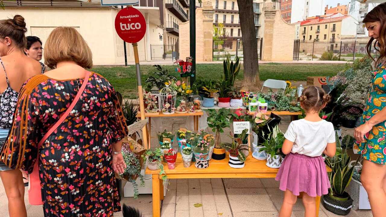 Rain postpones El Jardín del Gancho: new date for Zaragoza flower and pet market