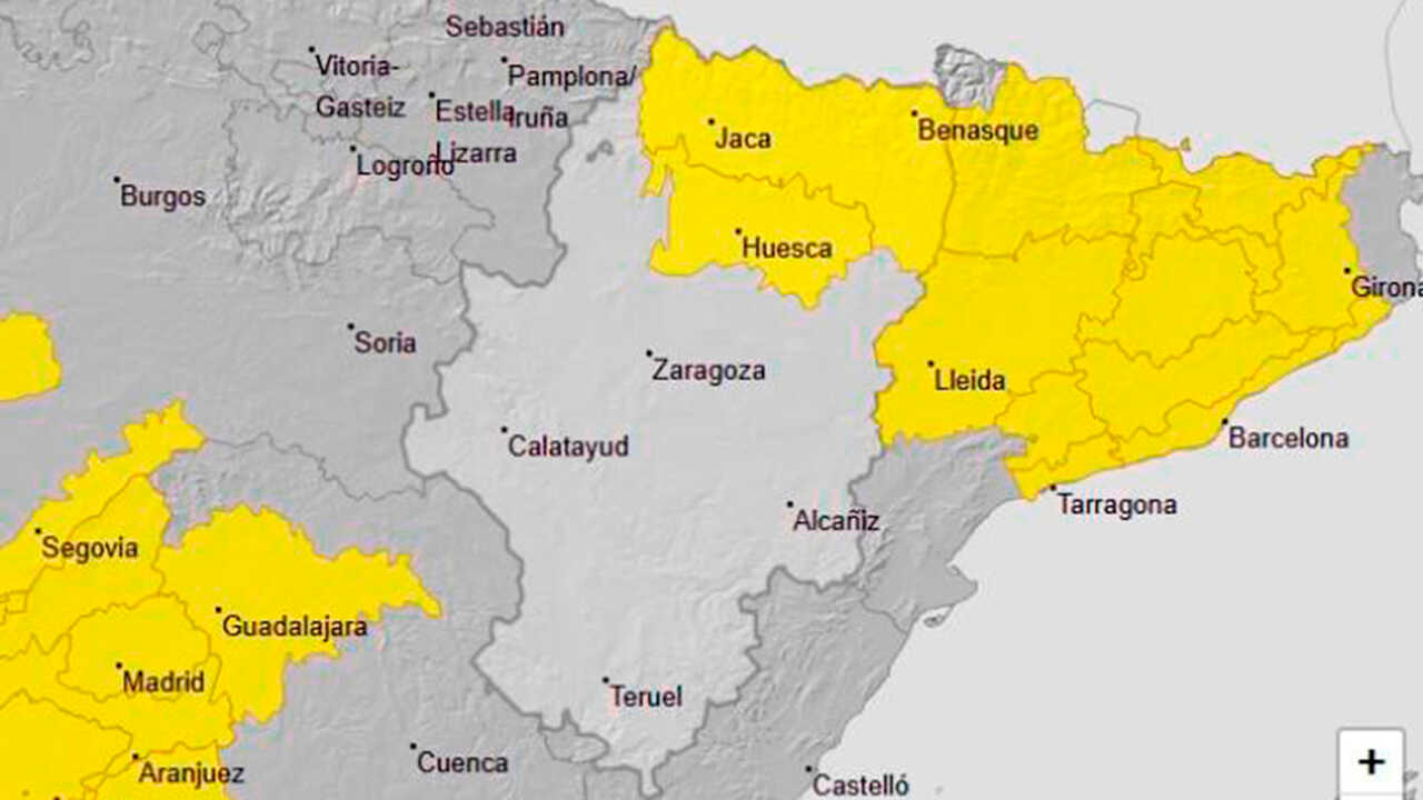 Aragon issues orange rain alert for the Pyrenees this Tuesday
