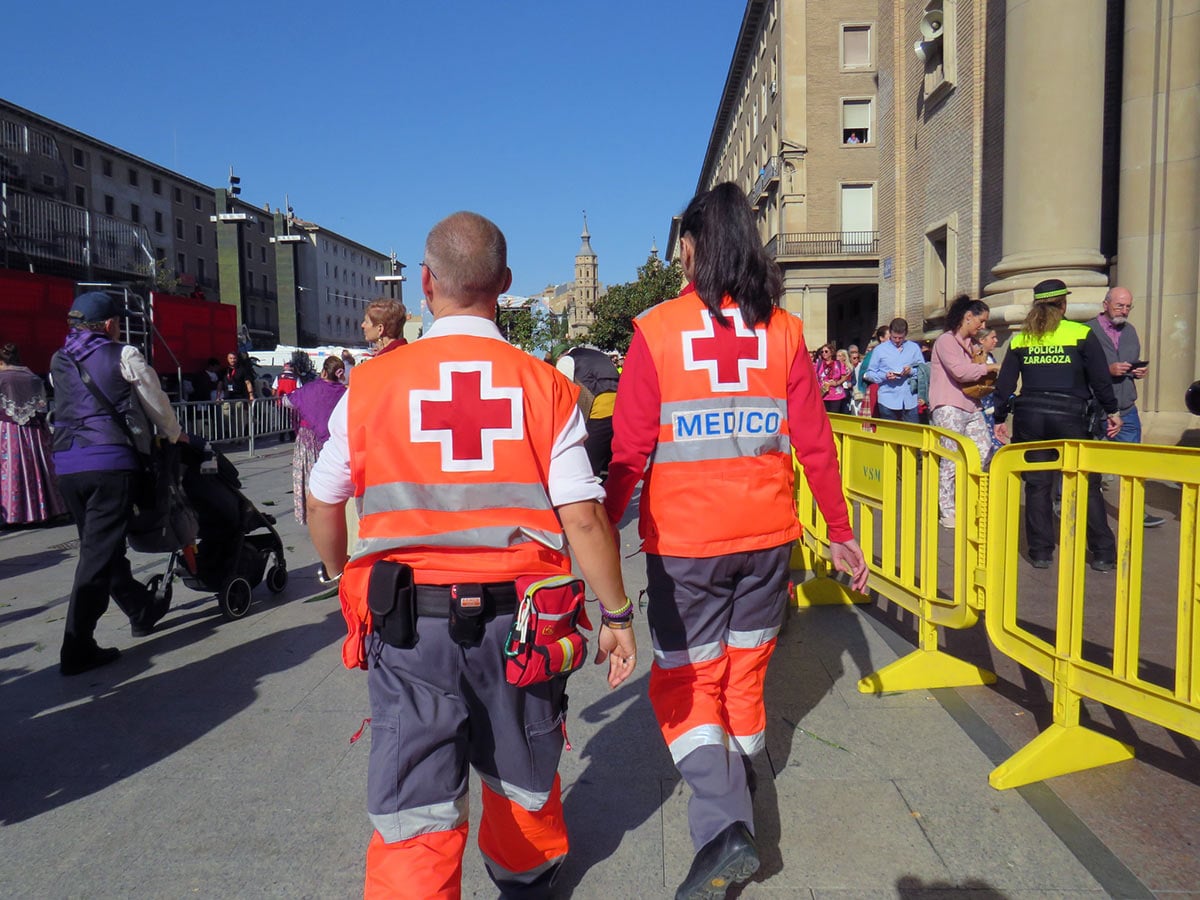 First Hours of Pilar Festivities See 46 Medical Interventions in Zaragoza, Seven Hospital Transfers