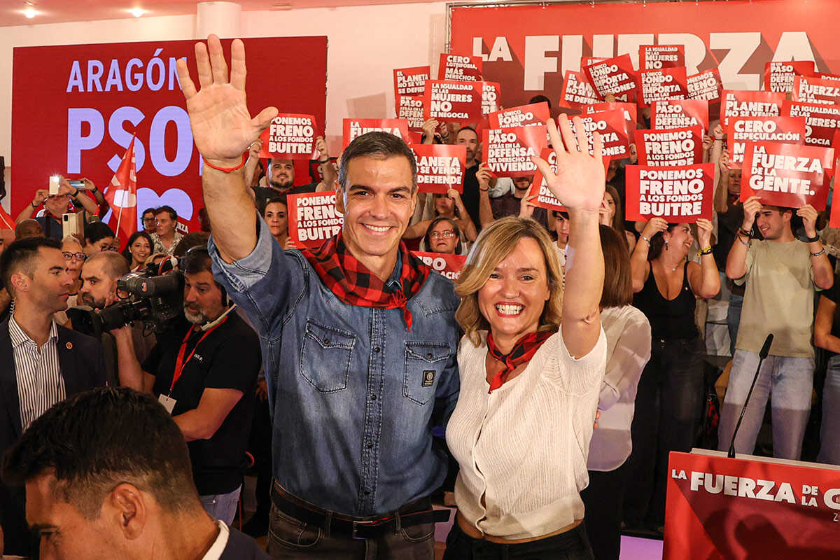 Sánchez in Zaragoza: “The grandchildren of exiles have the same right to vote as the grandchildren of the Franco regime”