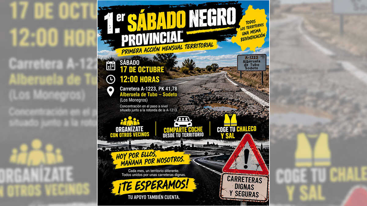 New Demonstration on the A-1223 to Demand Improvements to Huesca Roads