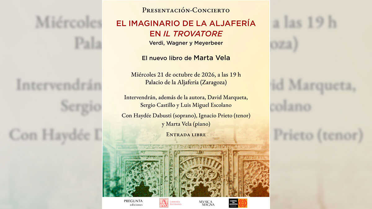 Marta Vela Brings Verdi to the Aljafería Palace with a Free Recital by Soprano Haydée Dabusti