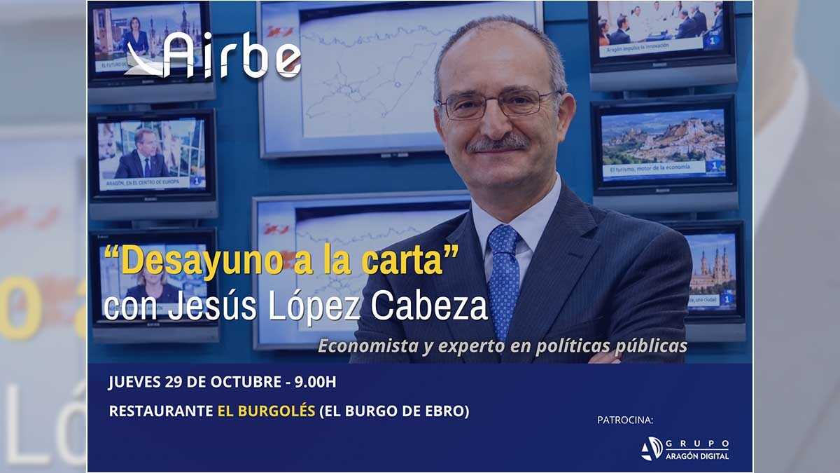 AIRBE to host business breakfast on the economic future with economist Jesús López Cabeza
