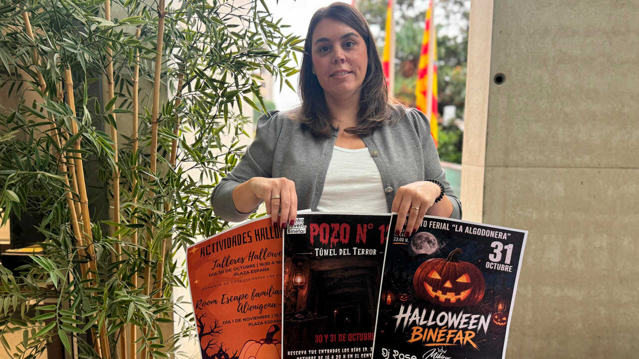 Haunted tunnel, DJ party and family games: Halloween in Binéfar