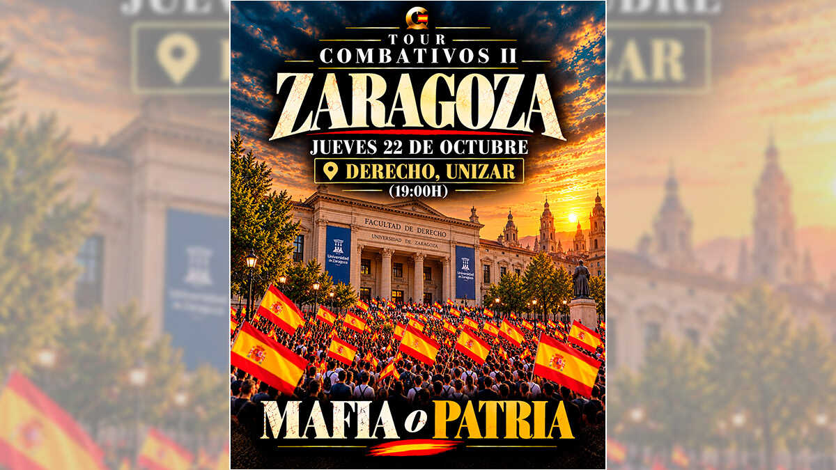 Vito Quiles defies the University of Zaragoza and proceeds with his Law Faculty event