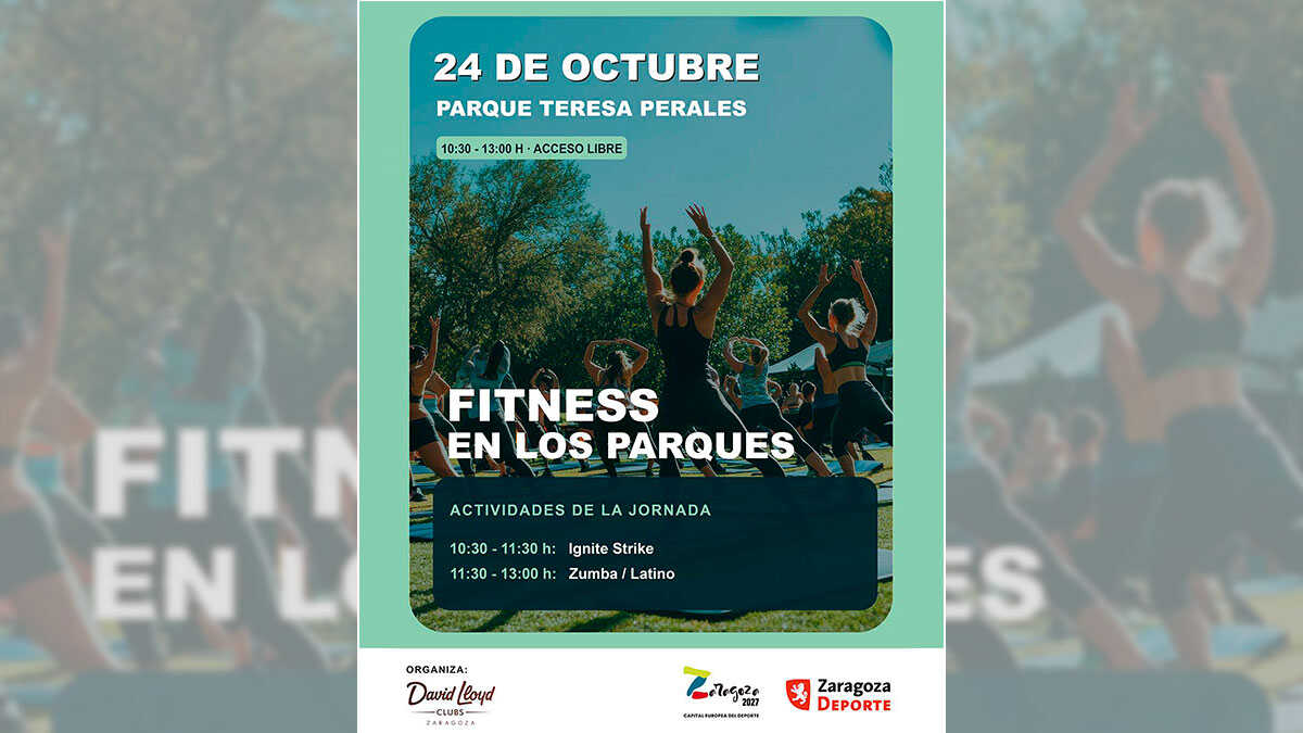Teresa Perales Park to become a free gym this Saturday with more than two hours of fitness and Zumba