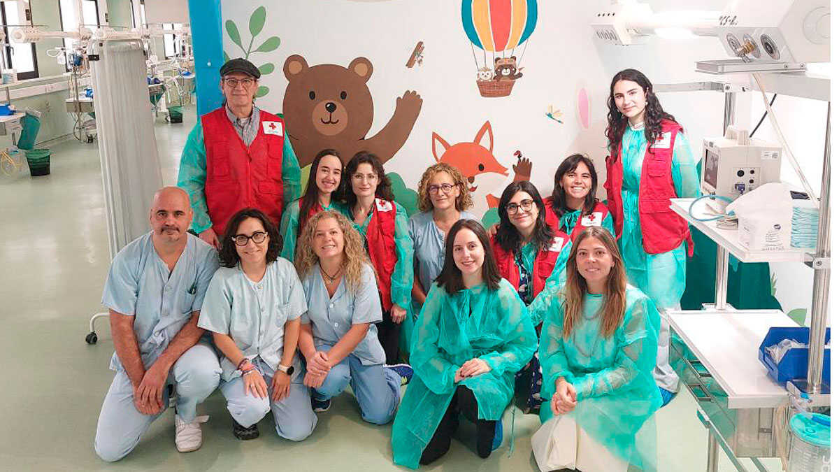 Red Cross and nine artists transform pediatric surgical unit at Zaragoza’s Hospital Clínico