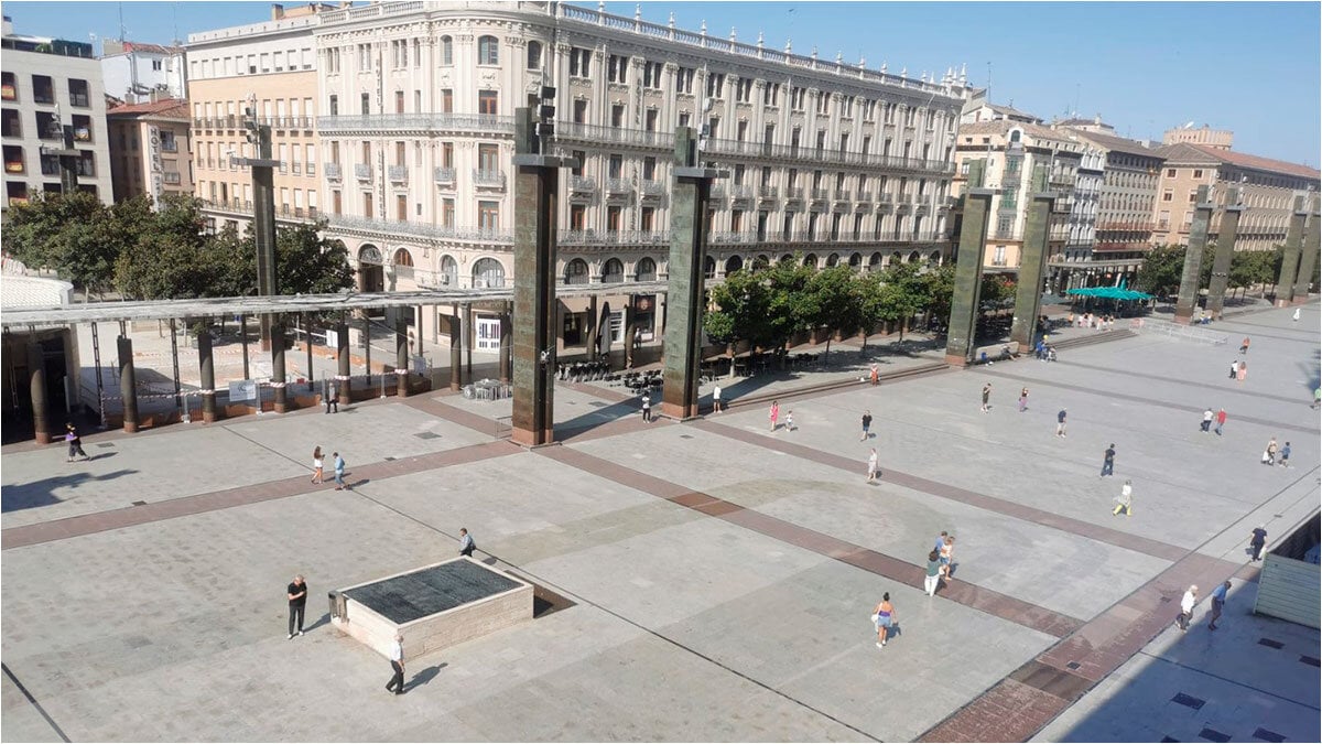 Plaza del Pilar Renovation Gets Start Date: Vertical Gardens and Fountain Changes