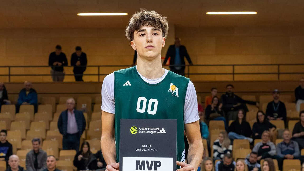 Matija Lukic, Casademont Zaragoza's rising star, continues to conquer Europe with Adidas Next Generation MVP award
