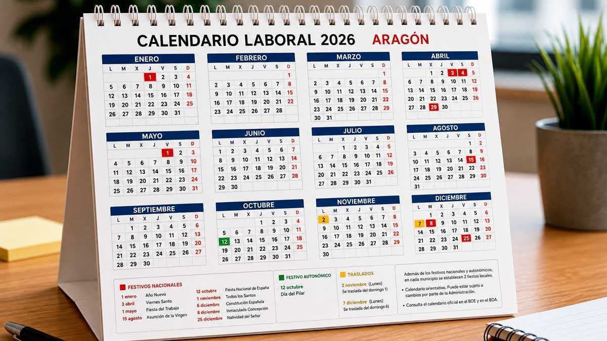 When is the 2026 Constitution long weekend? December public holidays in Aragon and how to get 9 days off