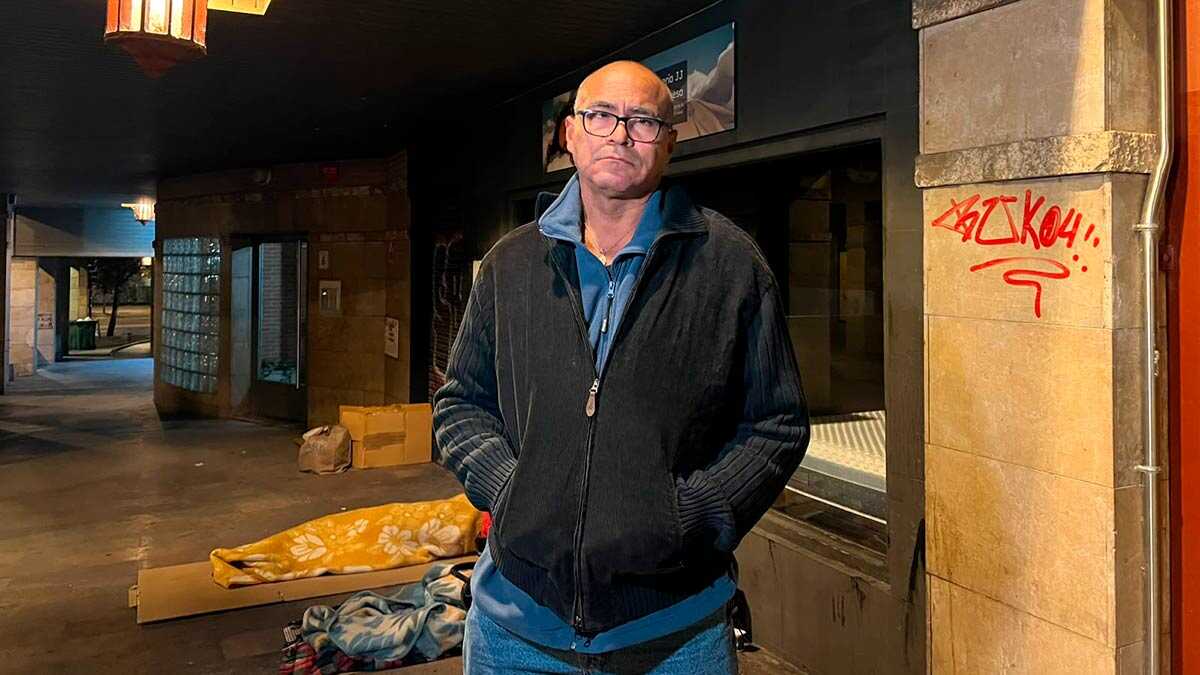 José Luis, homeless at 59 in Zaragoza: "I don't want to live on benefits or social assistance"