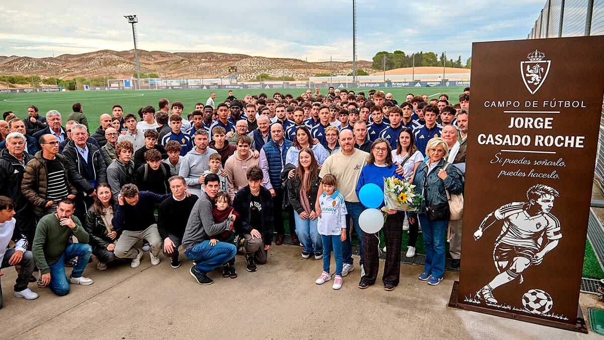 A field named after him: Real Zaragoza remembers academy player Jorge Casado at its training ground