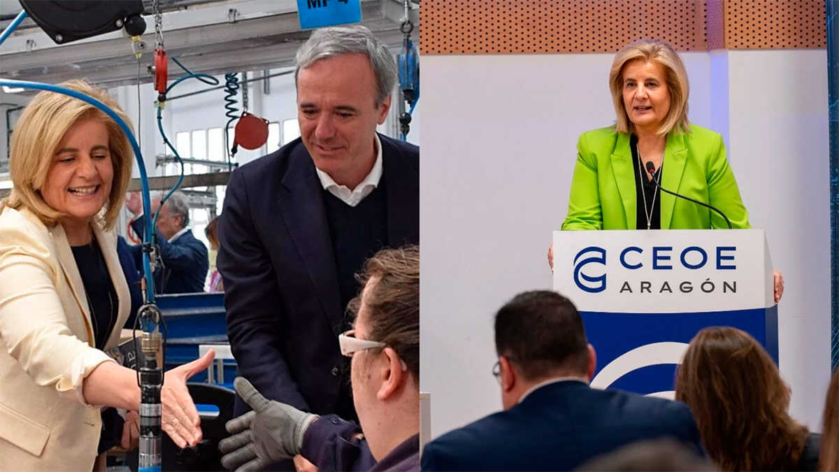 Jorge Azcón mourns Fátima Báñez: "She was an extraordinary person and an exemplary politician"