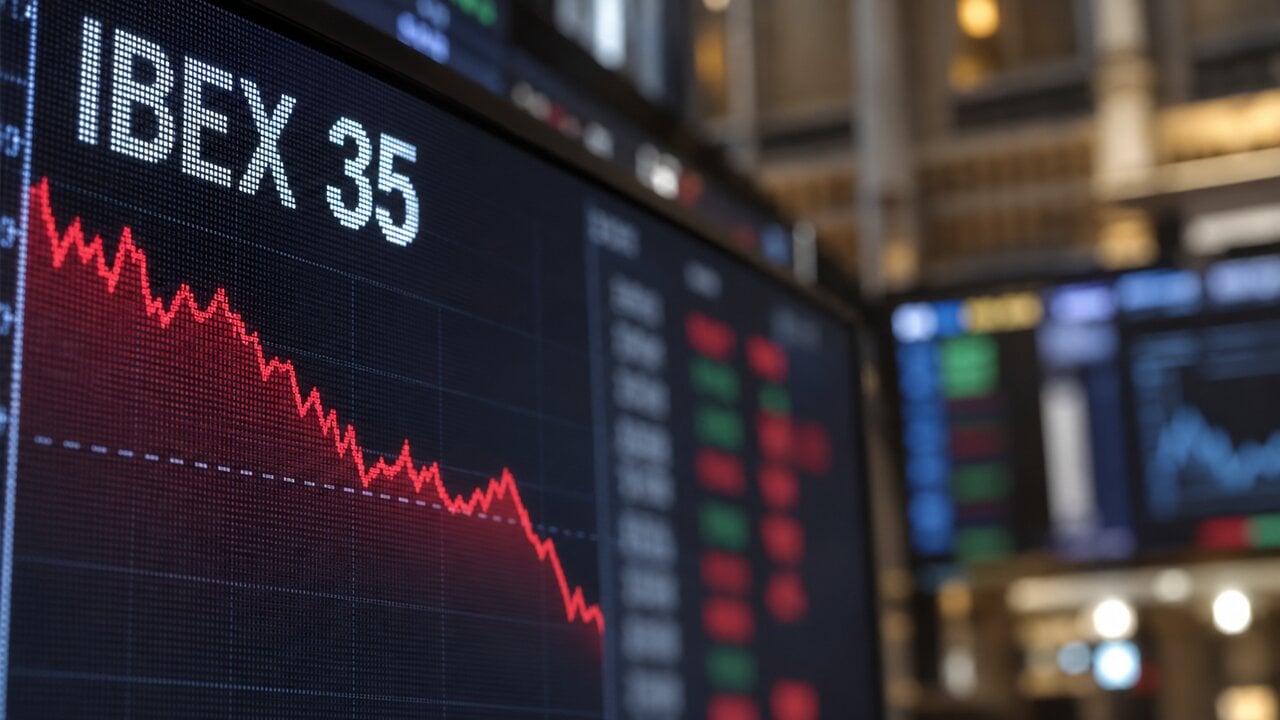 IBEX 35 falls 4% in October, closing at its lowest level since June